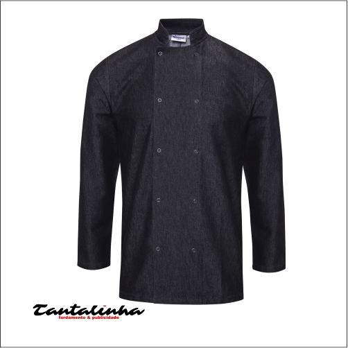 PR660 | Jaleca Denim de chef de cozinha